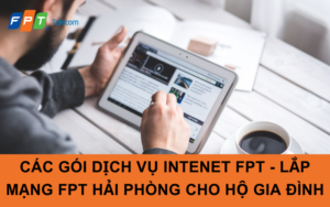 Các gói dịch vụ Intenet FPT - Lắp mạng FPT Hải Phòng Cho Hộ Gia Đình